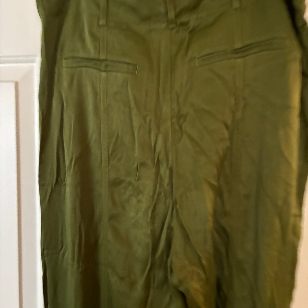 Anthropologie Diandra Pleated Joggers Green Pants Sz. 10Tall - Picture 5 of 16